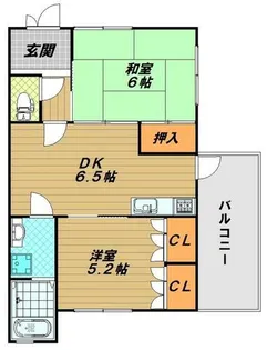 須磨寺ハイム【1階】の間取り