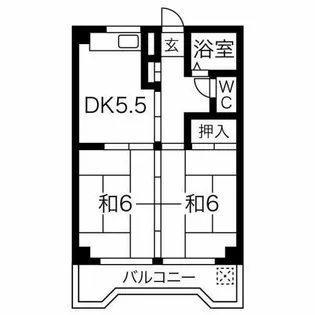 メゾンドゥ田園A【3階】の間取り