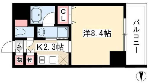 BSレジデンス栄【0906号室】の間取り