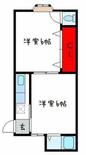 ハイツ石村【2階】の間取り