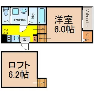愛知県名古屋市千種区今池3丁目【アパート】の間取り