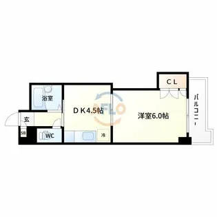 新大阪グランドハイツ北【3階】の間取り