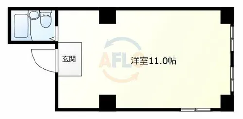 8R BLD.9【4階】の間取り