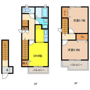 クレスト羽黒【2階】の間取り