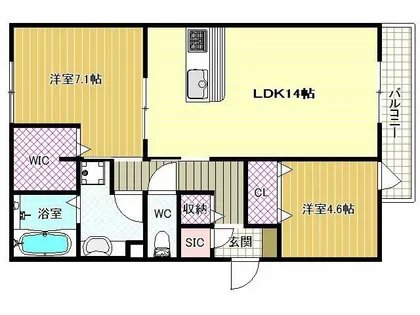 ラ・フォレ【3階】の間取り