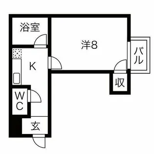 ハイツ春岡AIKA【205号室】の間取り
