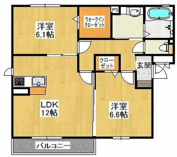 ヴィラージュ【3階】の間取り