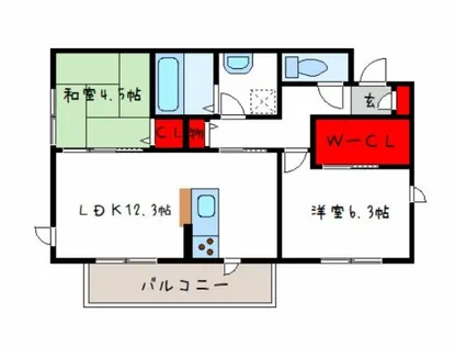 LEGAMEEBISU【2階】の間取り