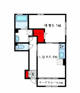 大阪府八尾市久宝寺2丁目【アパート】の間取り