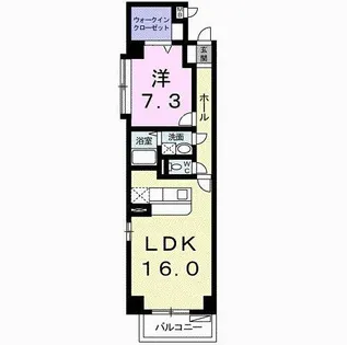 サニーレジデンス野田【4階】の間取り