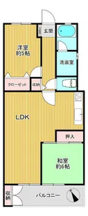 メゾン池下【2C号室】の間取り