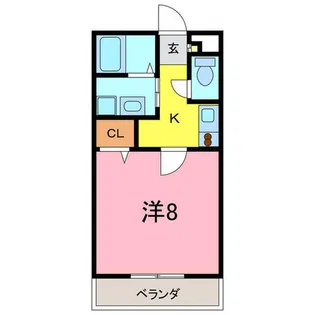 アンプルール ブワ アルバ【2階】の間取り