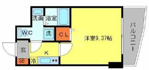 SERENITE日本橋SUD【5階】の間取り