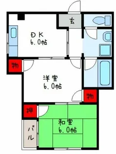 ビートル山本北C【2階】の間取り