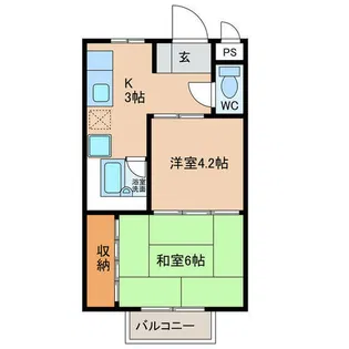 コーポみやび【2階】の間取り