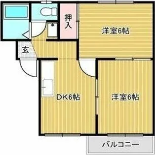 コーポ国正【2階】の間取り