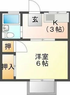 ハイツヤマザキ【205号室】の間取り