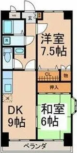 サン・エヴォリュエ【3階】の間取り
