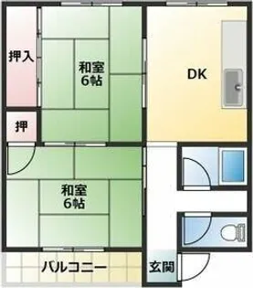 コーポ曙【4階】の間取り