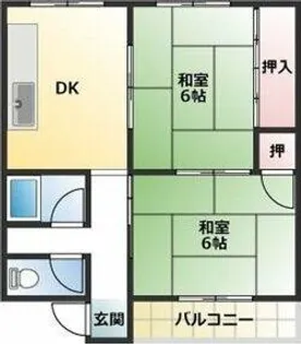 コーポ曙【4階】の間取り