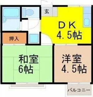 コーポ岩津【2階】の間取り