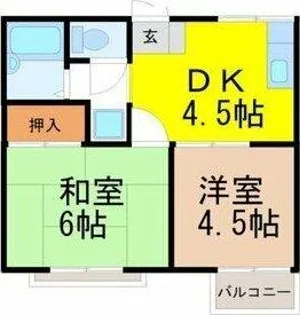 コーポ岩津【2階】の間取り