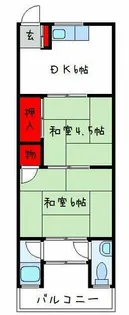 山田マンション【2階】の間取り