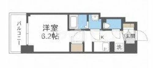 BPRレジデンス新梅田【10階】の間取り