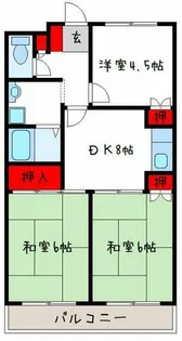 3DKの間取り画像