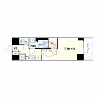 セオリー大阪アーバンレスト【3階】の間取り