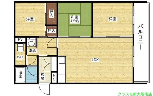 植原ユウハイツ【2階】の間取り