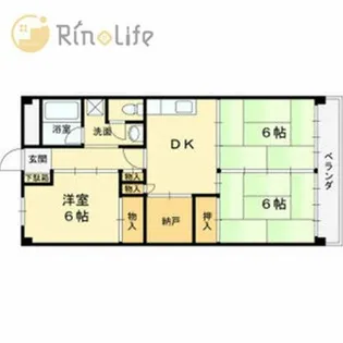東山本ハイツ【1階】の間取り