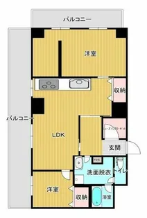 ライオンズマンション博多【308号室】の間取り