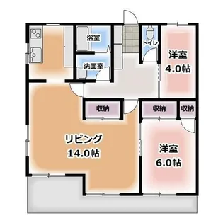 ヘーベルYS【101号室】の間取り