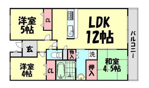 アヴニールHIKO【2階】の間取り