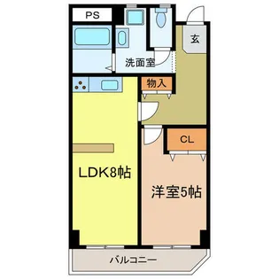 ステーションホーム【201号室】の間取り