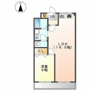 カーサカラカス【302号室】の間取り