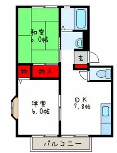 クリーンハイツA【1階】の間取り