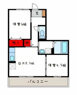 レフィナードカルチェC棟【2階】の間取り