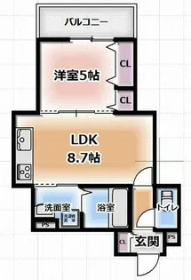 クリエオーレ大利元町【2階】の間取り