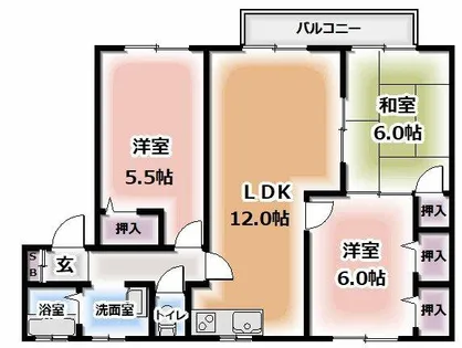 ソレイユ・ルボンⅠ【1階】の間取り
