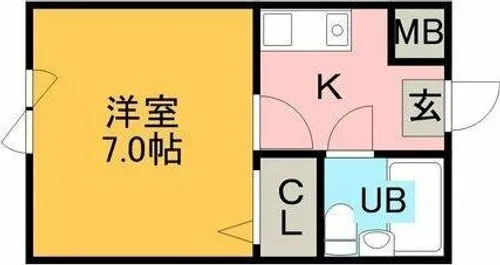 ハーモニーマンション【405号室】の間取り