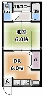 岡野マンション【4階】の間取り