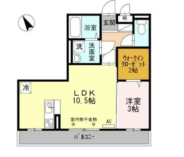 ノア東山A棟【3階】の間取り