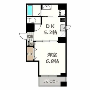 to U Uehommachi【1002号室】の間取り