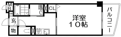 アベニール香里【3階】の間取り