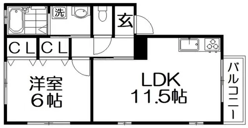 エルツイン【2階】の間取り