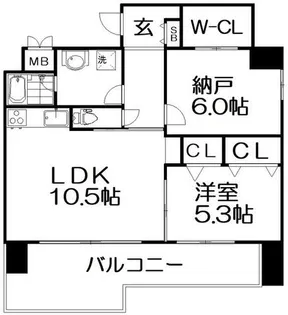 ベロフィオーレ宮之阪【7階】の間取り