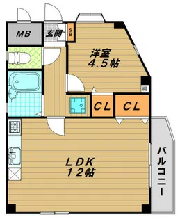 鷹取ビル【4階】の間取り