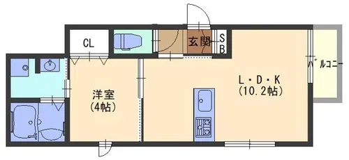PARK五月田【3階】の間取り